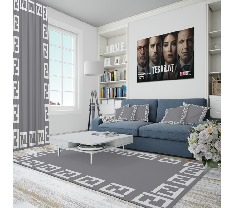Lüks Ev Tekstili - Marka Dijital Baskılı Halı