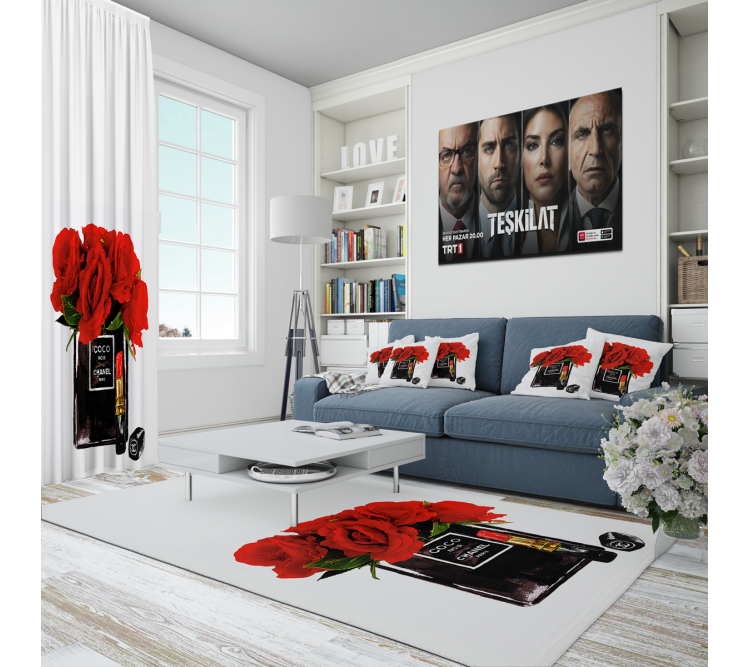 Lüks Ev Tekstili - Marka Dijital Baskılı Halı