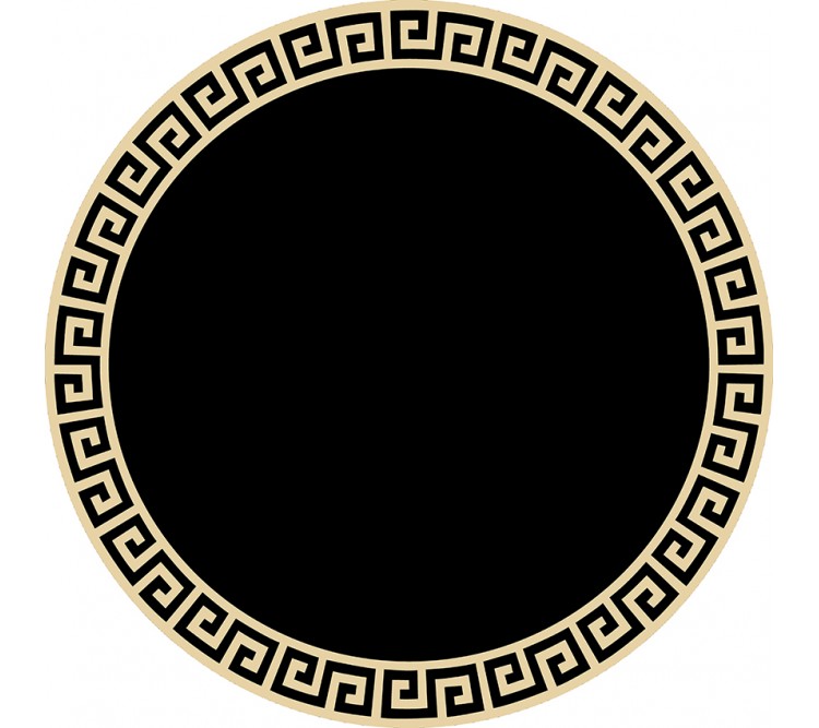 Lüks Ev Tekstili - Marka Dijital Baskılı Yuvarlak Halı