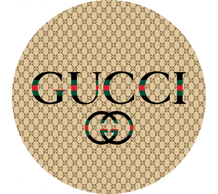 Lüks Ev Tekstili - Marka Dijital Baskılı Yuvarlak Halı