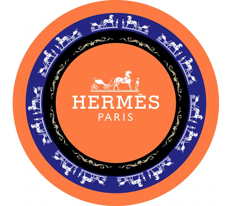 Lüks Ev Tekstili - Marka Dijital Baskılı Yuvarlak Halı