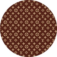 Lüks Ev Tekstili - Marka Dijital Baskılı Yuvarlak Halı